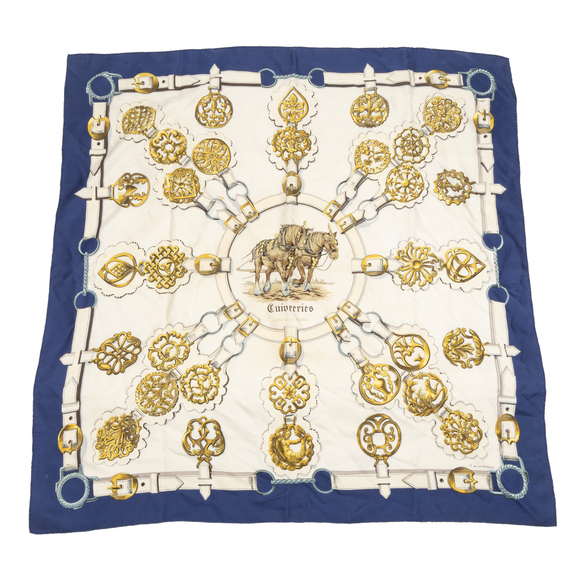 Hermes Scarf Cuivreries by Françoise De La Perriere - Picture 1 of 3
